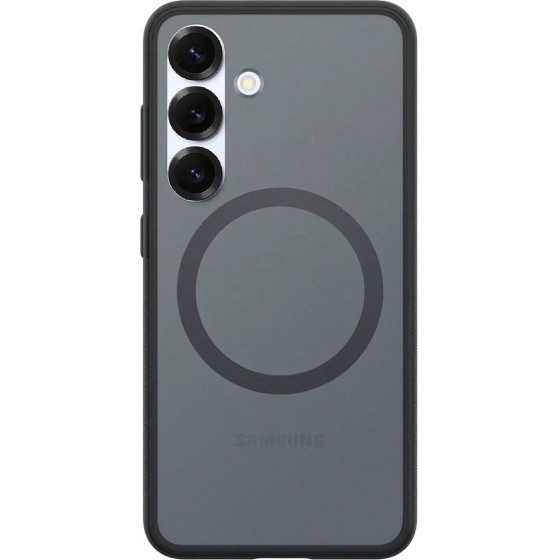 Samsung Spigen Capella Silicone Case with MagFit Magnetic Ring for Galaxy S25 - Black - (GP-FPS931PGBJW)