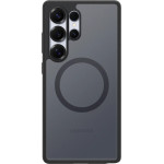 Samsung Spigen Capella Silicone Case with MagFit Magnetic Ring for Galaxy S25 Ultra - Black - (GP-FPS938PGBJW)