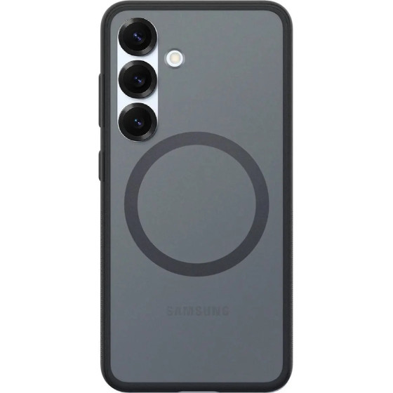 Samsung Spigen Capella Silicone Case with MagFit Magnetic Ring for Galaxy S25+ - Black - (GP-FPS936PGBJW)