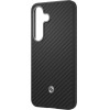 Samsung Spigen Enzo Aramid Silicone Case with Built-in MagFit Ring for Galaxy S25 - Black - (GP-FPS931PGABW)