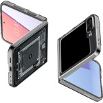 Spigen Airskin Case for Samsung Galaxy Z Flip 6 - Dark Gray (Zero One Pattern) - (25251-0)