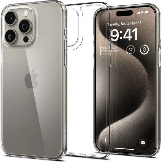 Spigen Airskin Hybrid Case for iPhone 15 Pro Max - Clear - (23808-0)