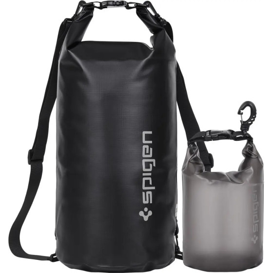 Spigen Aqua Shield A630 Waterproof 20L Bag + 2L Bag - Black - (21415-0)