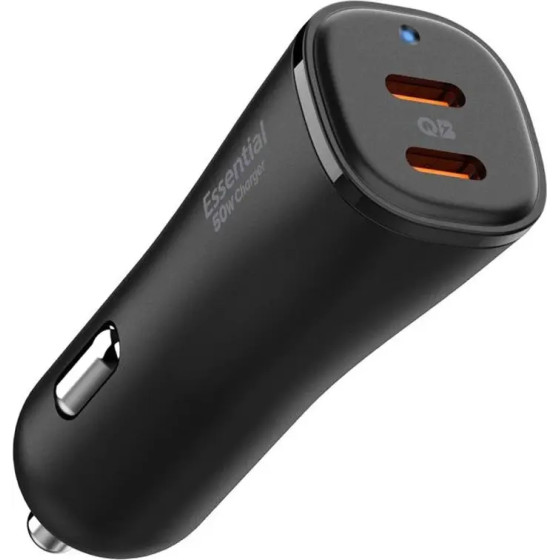 Spigen ArcStation Essential EV502 50W Car Charger - Black - (26185-0)