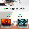 Spigen ArcStation Pro Charger + USB-C 140-W Cable - White - (26730-0)