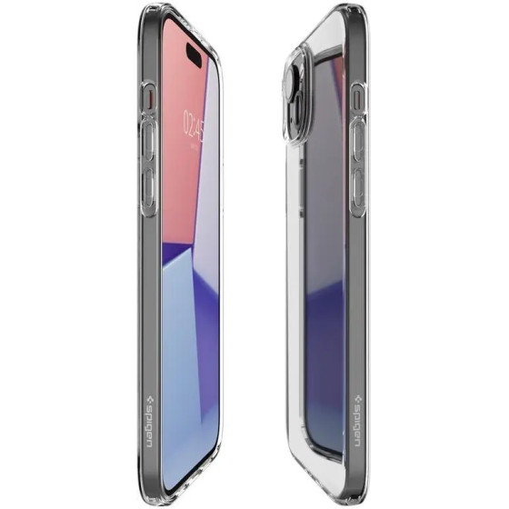 Spigen Crystal Flex Case for iPhone 15 Plus - Clear - (Spigen Crystal Flex, crystal clear - iPhone 15 Plus)