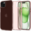 Spigen Crystal Flex iPhone 15 Plus Case - Pink/Transparent - (Spigen Crystal Flex, rose crystal - iPhone 15 Plus)