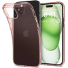 Spigen Crystal Flex iPhone 15 Plus Case - Pink/Transparent - (Spigen Crystal Flex, rose crystal - iPhone 15 Plus)