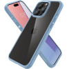 Spigen Crystal Hybrid Case for iPhone 15 Pro Max - Clear Blue - (Spigen Crystal Hybrid, sierra blue - iPhone 15 Pro Max)