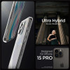 Spigen Crystal Hybrid iPhone 15 Pro Case - Clear - (Spigen Crystal Hybrid, crystal clear - iPhone 15 Pro)