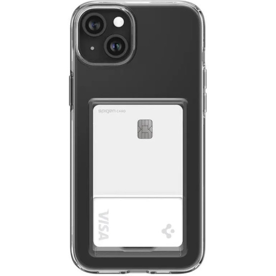 Spigen Crystal Slot Case for iPhone 15 Plus - Clear - (Spigen Crystal Slot, crystal clear - iPhone 15 Plus)