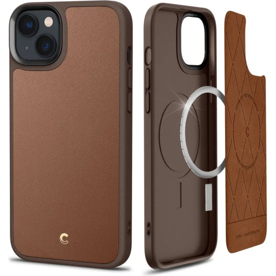 Spigen Cyrill Kajuk Mag Case with MagSafe for iPhone 14 Plus - Brown - (21159-0)