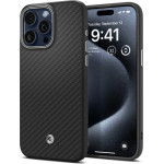 Spigen Enzo Aramid Mag Case with MagSafe for iPhone 15 Pro - Matte Black - (24137-0)