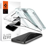 Spigen Glas.tR EZ Fit FC Tempered Glass for iPhone 15 Pro Max - Black 2 pcs. - (23782-0)