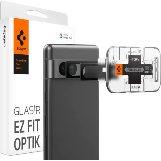 Spigen Glas.tR EZ Fit Optik Camera Protector for Google Pixel 7A - Black 2 pcs. - (23196-0)