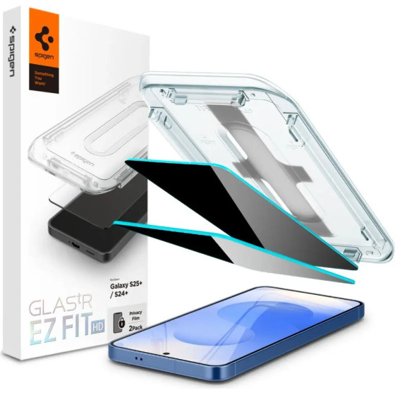 Spigen Glas.TR Ez Fit Privacy HD 2-pack privacy glass for Samsung Galaxy S24+ / S25+ - (27357-0)