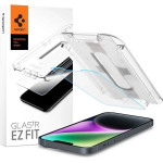 Spigen Glas.tR EZ Fit Tempered Glass for iPhone 13 / 13 Pro / 14 / 16e - (19784-0)