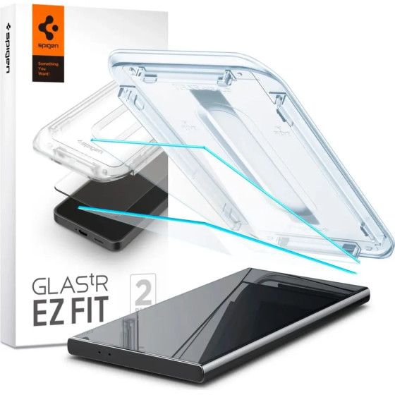 Spigen Glas.tR EZ Fit Tempered Glass for Samsung Galaxy S24 Ultra - 2 pcs. - (24808-0)