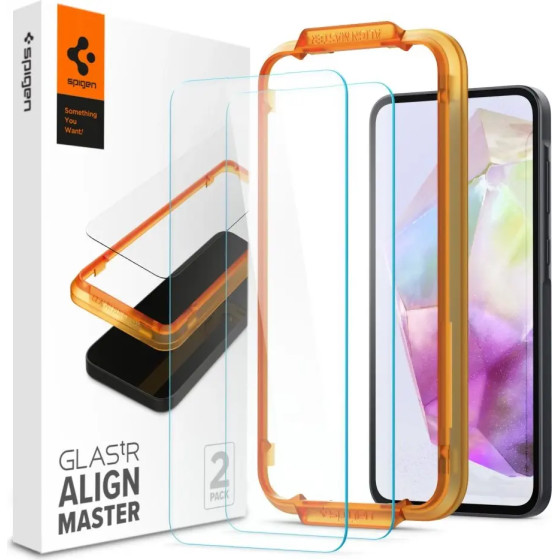 Spigen Glass tR AlignMaster 2 Pack - Samsung Galaxy A35 - (24985-0)
