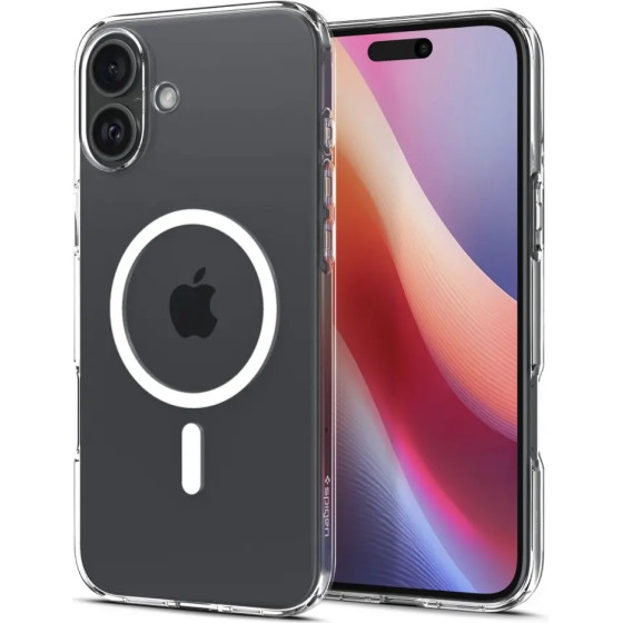 Spigen Liquid Crystal Mag Case with MagSafe for iPhone 16 - Clear - (25699-0)