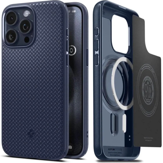 Spigen Mag Armor Case with MagSafe for iPhone 15 Pro Max - Blue - (23759-0)