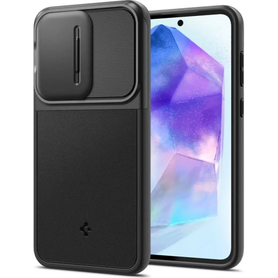 Spigen Optik Armor Case for Samsung Galaxy A55 5G - Black - (24831-0)