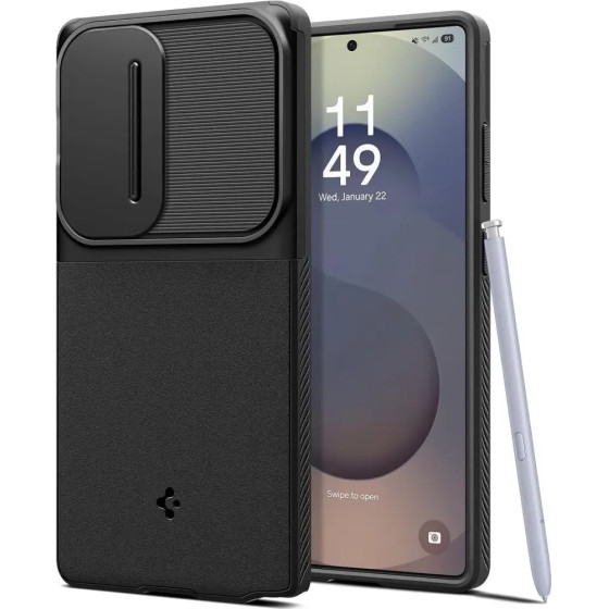 Spigen Optik Armor Case for Samsung Galaxy S25 Ultra - Black - (26792-0)
