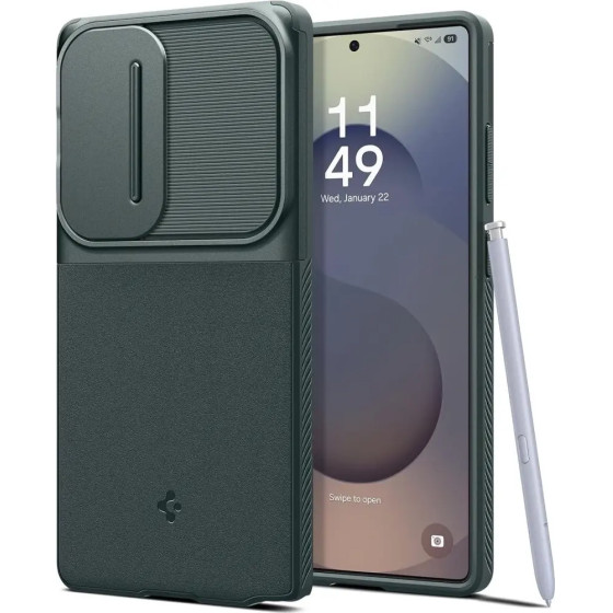 Spigen Optik Armor Case for Samsung Galaxy S25 Ultra - Green - (26793-0)