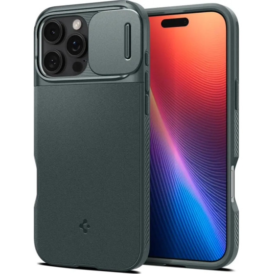 Spigen Optik Armor Mag Case with MagSafe for iPhone 16 Pro - Green - (25660-0)