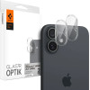 Spigen Optik Glas.tR tempered glass for iPhone 16 / 16 Plus camera - transparent (2 pcs.) - (26126-0)