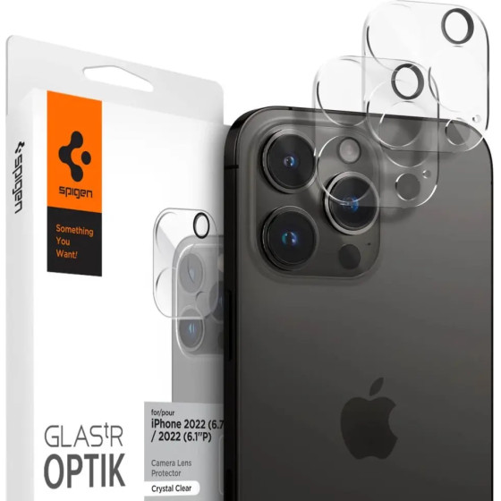 Spigen Optik.tR Camera Protector for iPhone 14 Pro / 14 Pro Max - Transparent 2 pcs. - (21147-0)