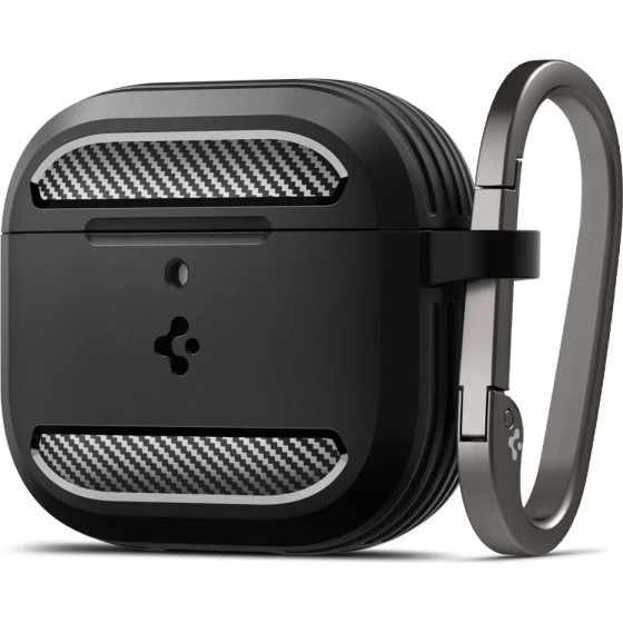 Spigen Rugged Armor Case for AirPods 4 - Black - (26071-0)