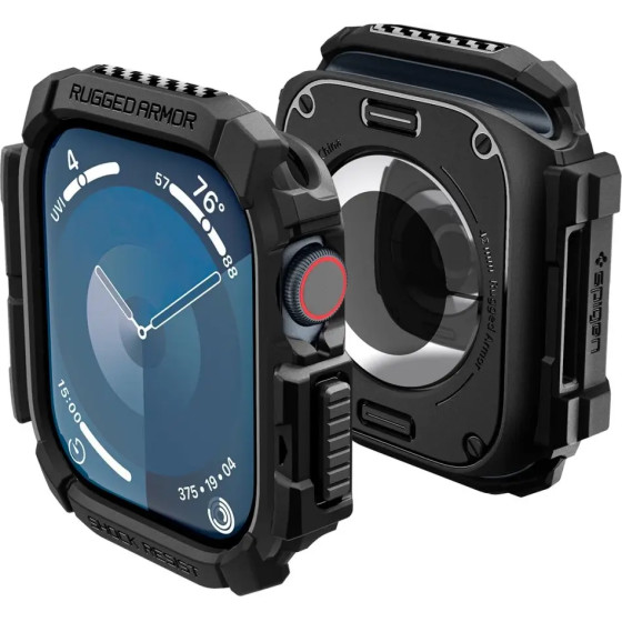 Spigen Rugged Armor Case for Apple Watch 10 (42mm) - Black - (26095-0)
