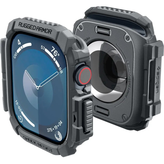Spigen Rugged Armor Case for Apple Watch 10 46mm - Gray - (26083-0)