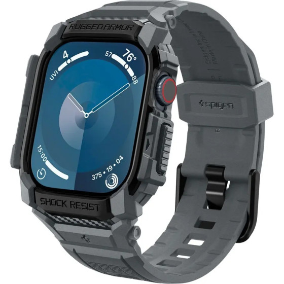 Spigen Rugged Armor Case for Apple Watch 10 46mm - Gray - (26090-0)