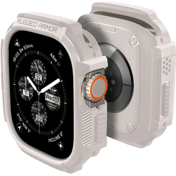 Spigen Rugged Armor Case for Apple Watch Ultra 1 / 2 (49mm) - Beige - (24637-0)