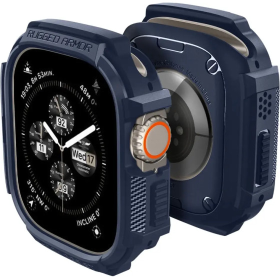 Spigen Rugged Armor Case for Apple Watch Ultra 1 / 2 (49mm) - Navy Blue - (24638-0)