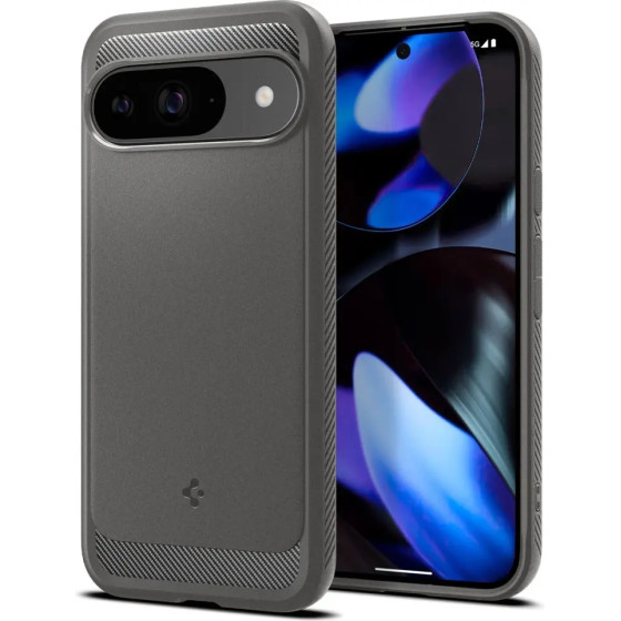 Spigen Rugged Armor Case for Google Pixel 9 / 9 Pro - Gray - (25911-0)