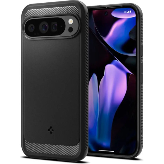 Spigen Rugged Armor Case for Google Pixel 9 Pro XL - Black - (25930-0)