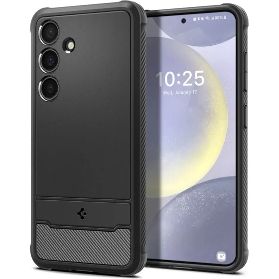 Spigen Rugged Armor Case for Samsung Galaxy S24+ - Matte Black - (24457-0)