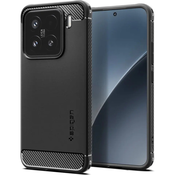 Spigen Rugged Armor case for Xiaomi 15 - matte black - (27351-0)
