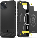 Spigen Rugged Armor Mag Case with MagSafe for iPhone 14 - Matte Black - (21216-0)