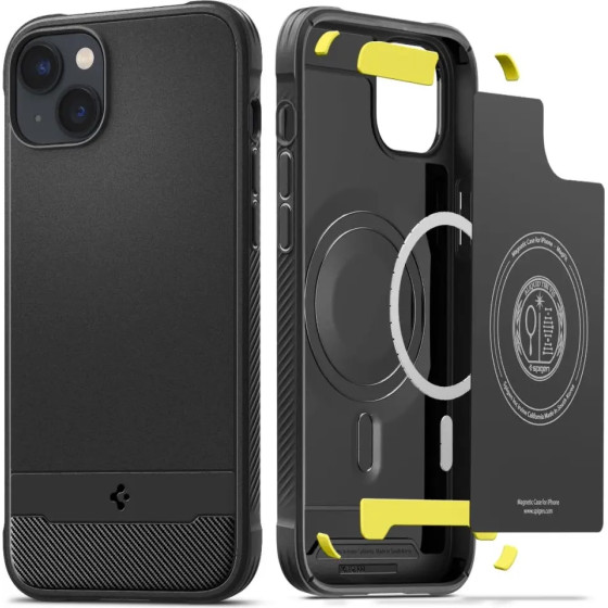 Spigen Rugged Armor Mag Case with MagSafe for iPhone 14 Plus - Matte Black - (21214-0)