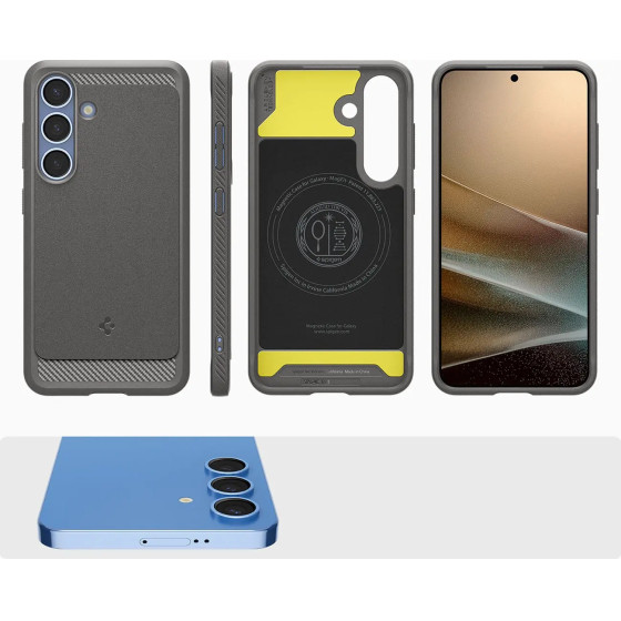 Spigen Rugged Armor Mag MagSafe Case for Samsung Galaxy S25 - Gray - (26849-0)