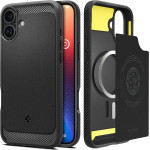 Spigen Rugged Armor MagSafe Case for iPhone 16 Plus - Black - (25641-0)