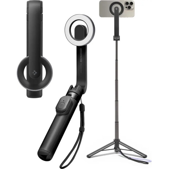 Spigen Selfie stick S571W MagSafe Bluetooth with tripod - black - (26105-0)