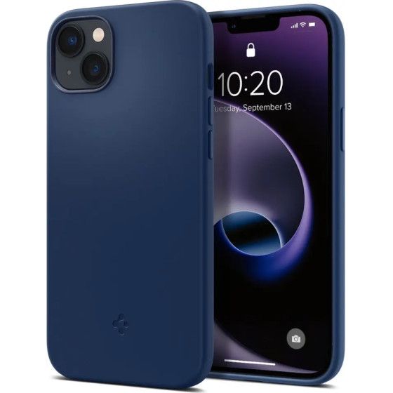 Spigen Silicone Fit Mag Case with MagSafe for iPhone 14 Plus - Blue - (21224-0)