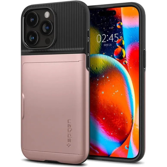 Spigen Slim Armor CS iPhone 15 Pro Case - Pink - (Spigen Slim Armor CS, rose gold - iPhone 15 Pro)