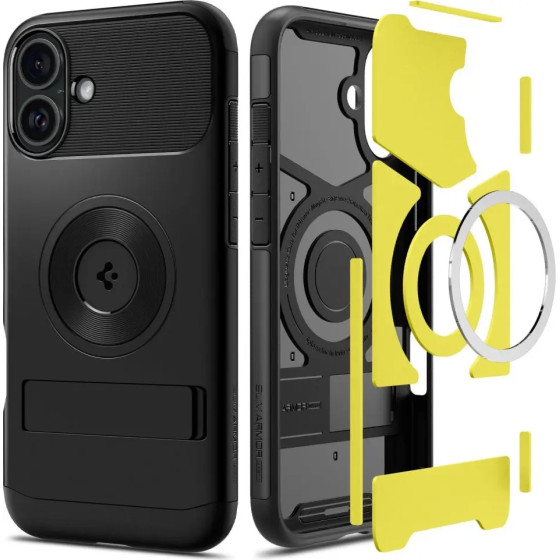 Spigen Slim Armor MagSafe iPhone 16 Case - Black - (25715-0)