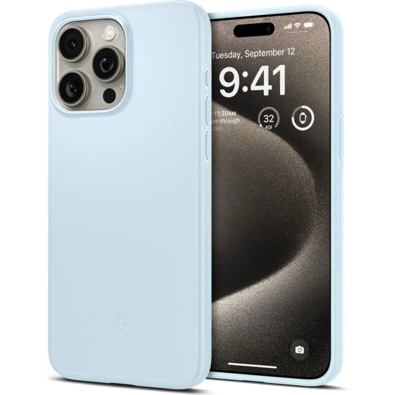 Spigen Thin Fit case for iPhone 15 Pro Max - light blue - (ACS06550)